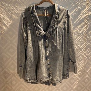 Free people small button up